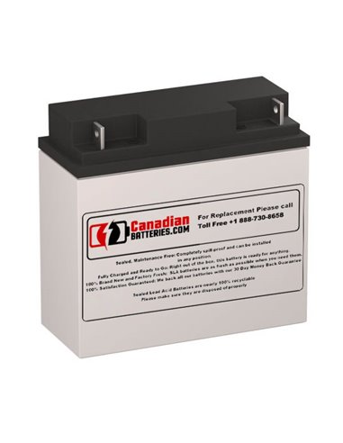 Battery for Powerware 153302033 UPS, 1 x 12V, 18Ah - 216Wh