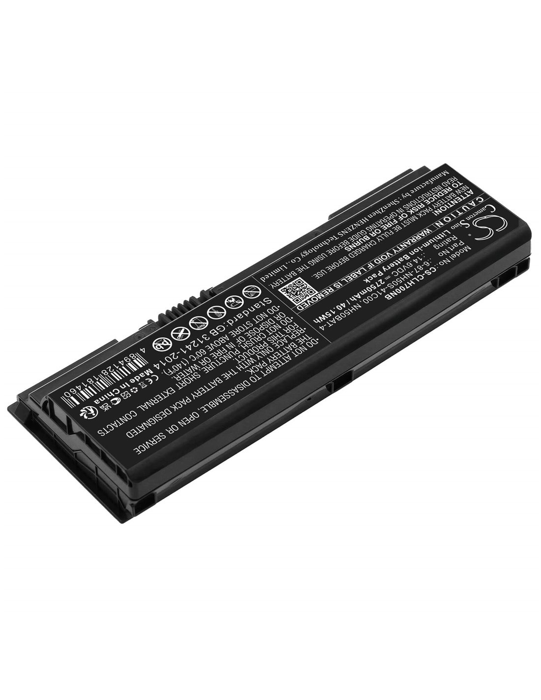 14.6V, Li-ion, 2750mAh, Battery fits Mifcom Eg5 I7-gtx 1660 Ti(nh55rcq), 40.15Wh