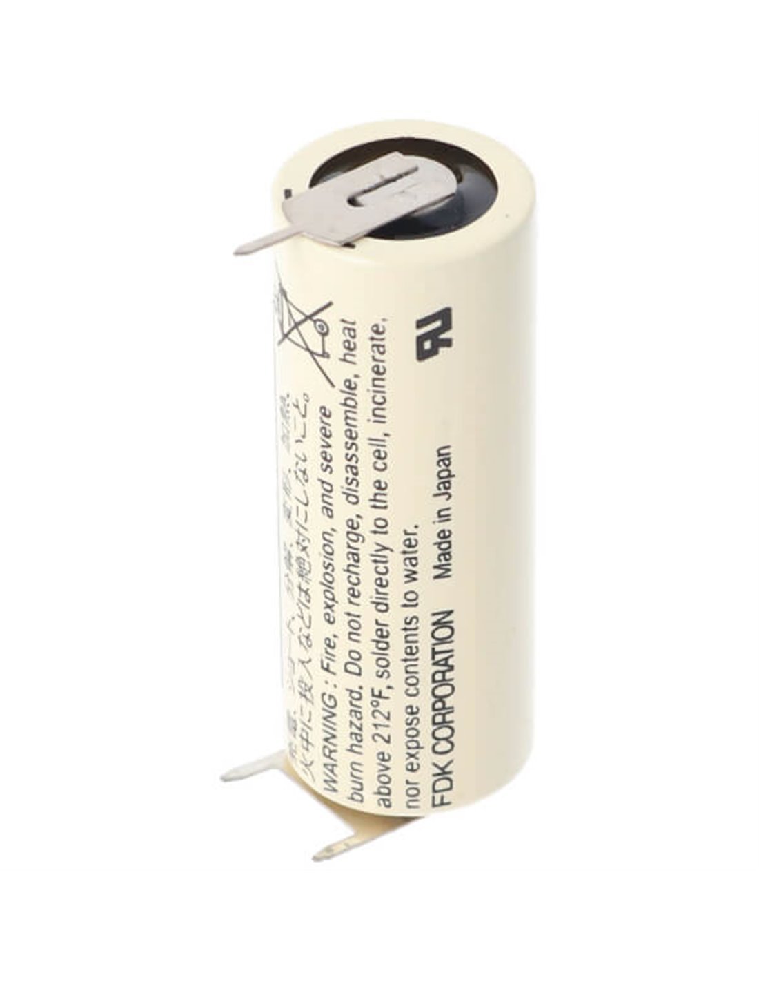 Battery Model Sanyo / FDK Sanyo Cr17450se-r Plc Battery, Cr17450se, Cr17450er 3V, 2400 mAh - 7.2Wh
