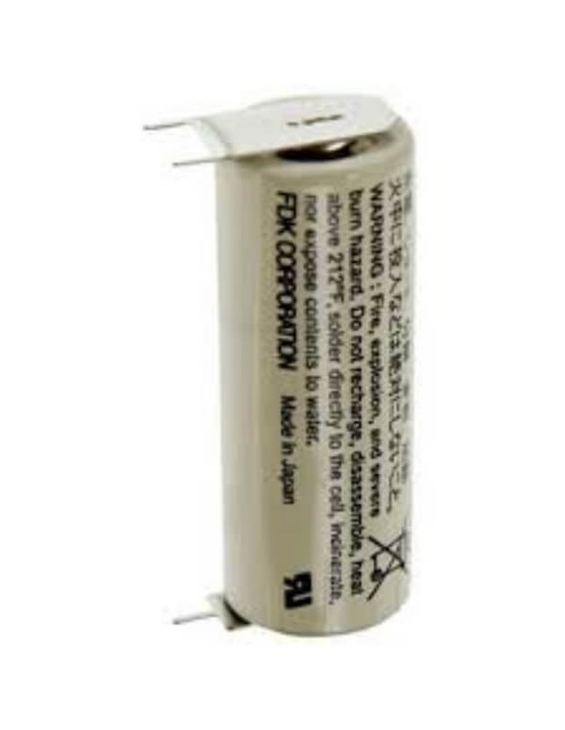 Battery Model Sanyo / FDK Sanyo Cr17450se-r Plc Battery, Cr17450se, Cr17450er 3V, 2400 mAh - 7.2Wh