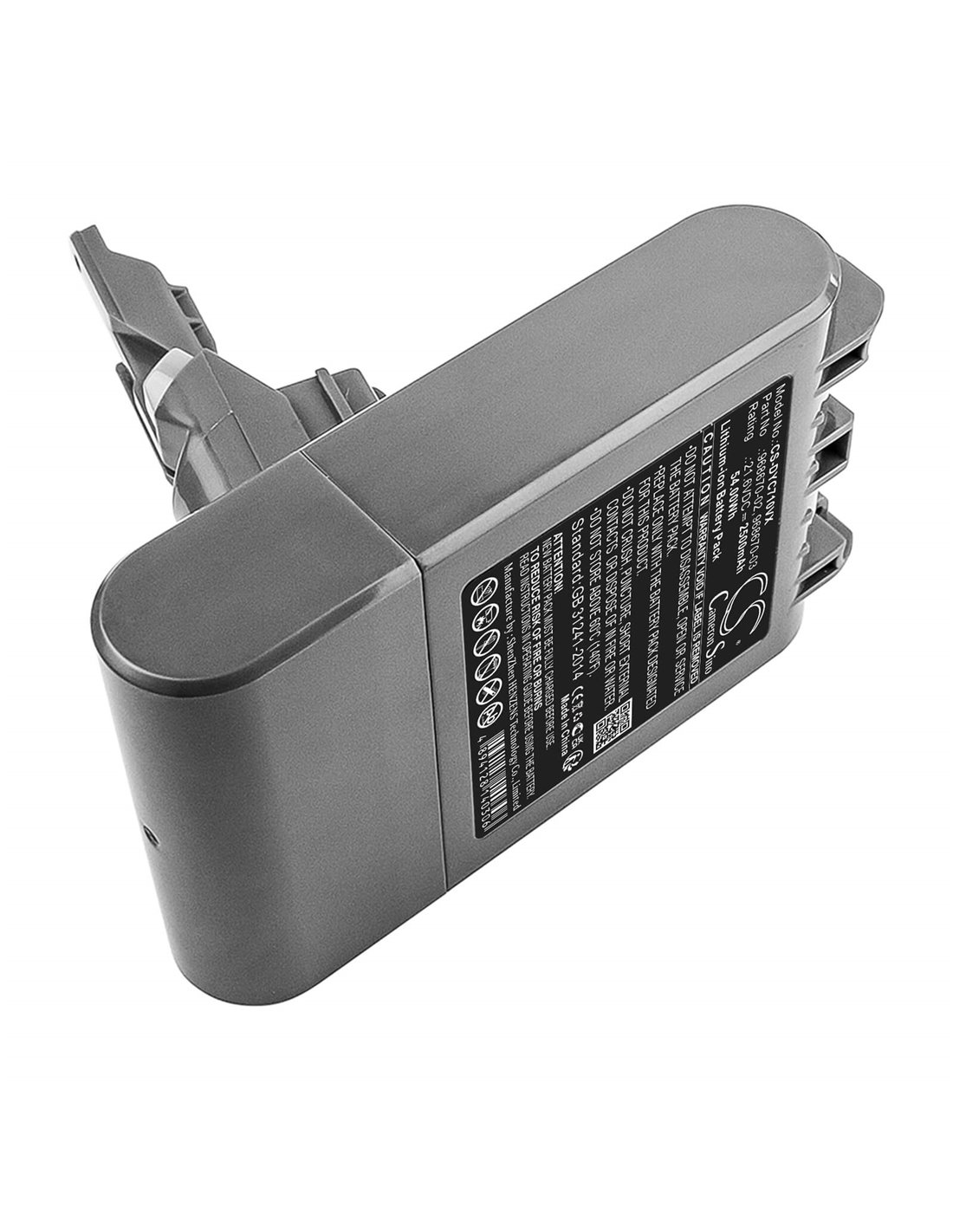 Battery for Dyson SV11 and V7 21.6V, fit's 968670-06, 2500mAh - 54.00Wh