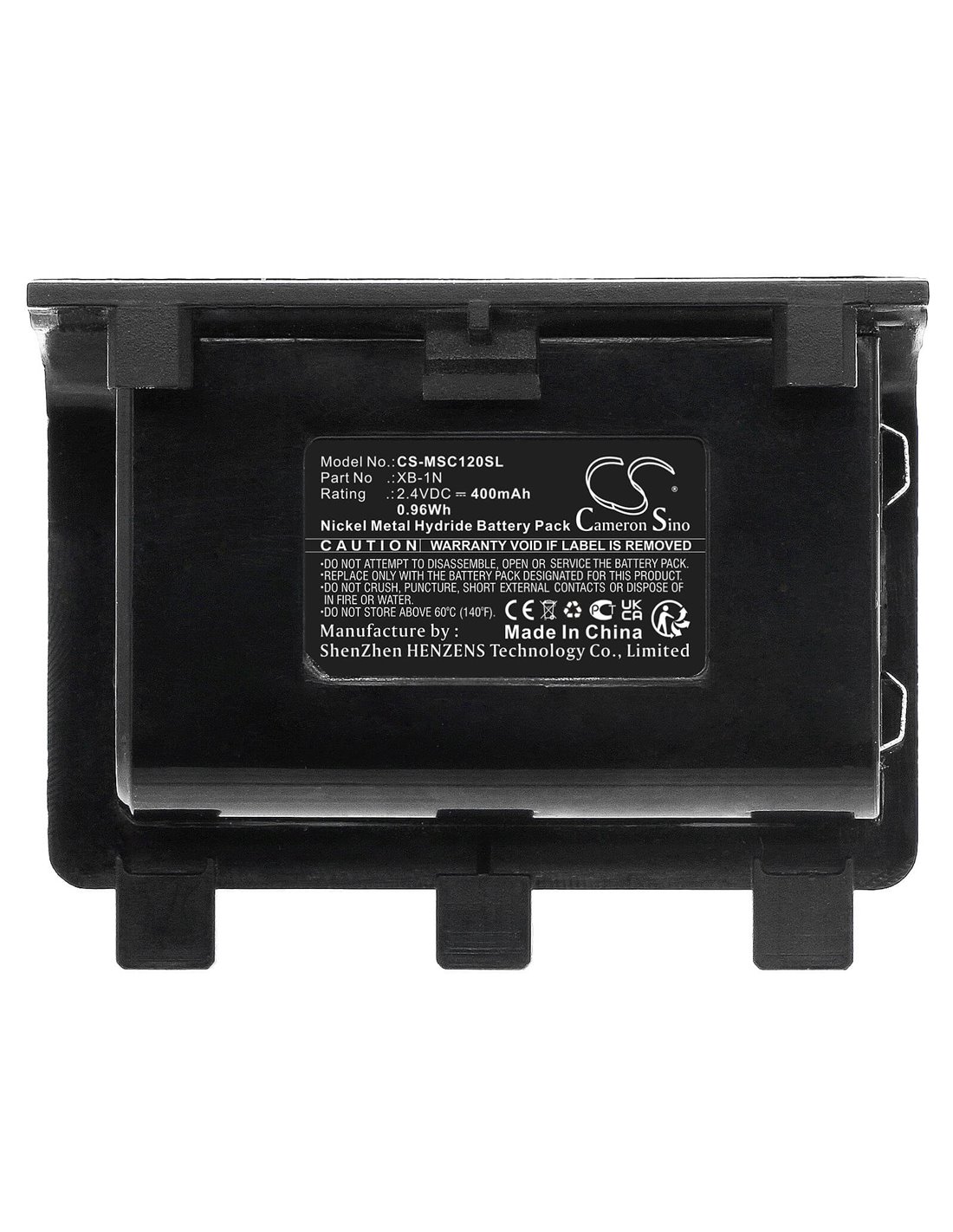 2.4V, Ni-MH, 400mAh, Battery fits Microsoft, Xbox One Controller, Xbox One Elite Controller, 0.96Wh
