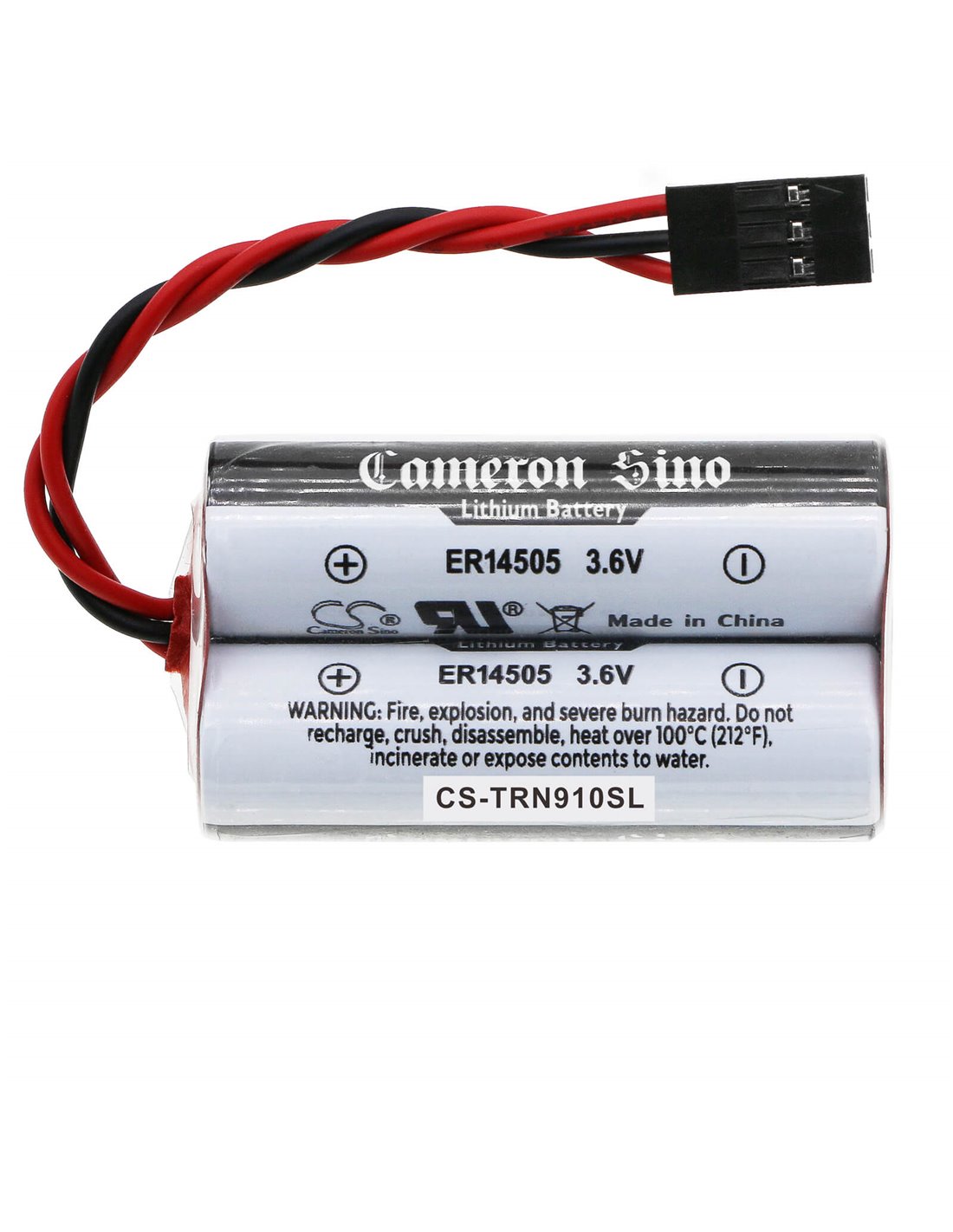 3.6V, Li-MnO2, 5400mAh, Battery fits Triton, 9100, 9600, 19.44Wh