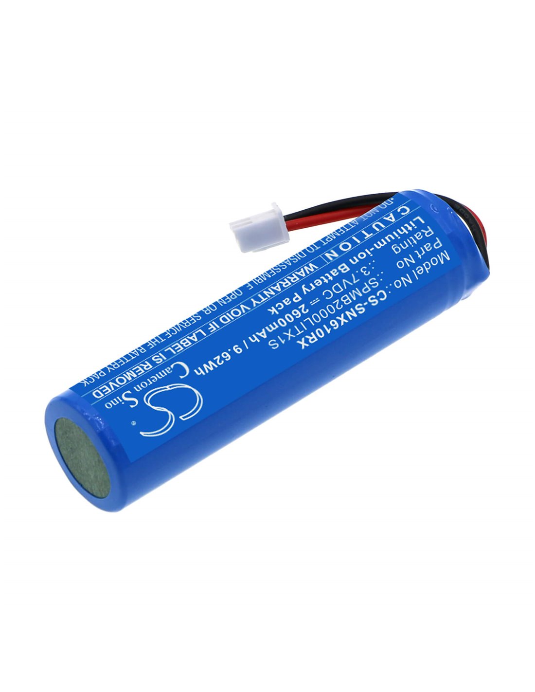 3.7V, Li-ion, 2600mAh, Battery fits Spektrum, Transmitter Nx6, Transmitter Nx8, 9.62Wh