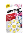 Size 10 Energizer Hearing Aid Battery eight on a card