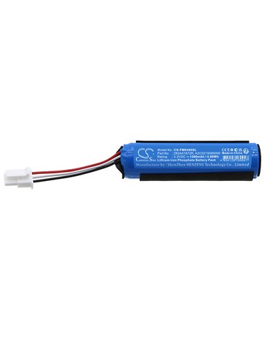 3.2V, LiFePO4, 1500mAh , Battery fits Renault Clio 2021, 4.80Wh