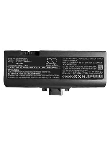 7.2V, Li-ion, 4800mAh , Battery fits Bosch Wireless Discussion, 34.56Wh