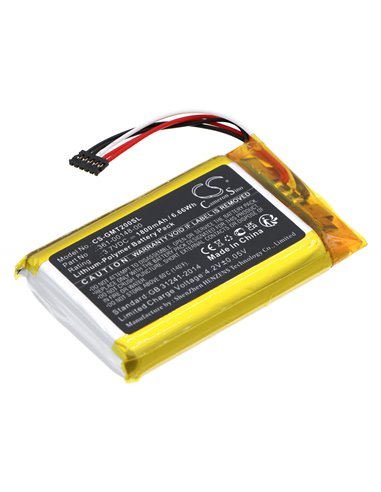3.7V, Li-Polymer, 1800mAh, Battery fits Garmin, T20 Gps Dog Tracking Collars, 6.66Wh
