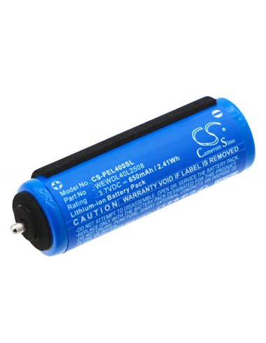 3.7V, Li-ion, 650mAh, Battery fits Panasonic, Ewde92, Ew-de92, 2.41Wh