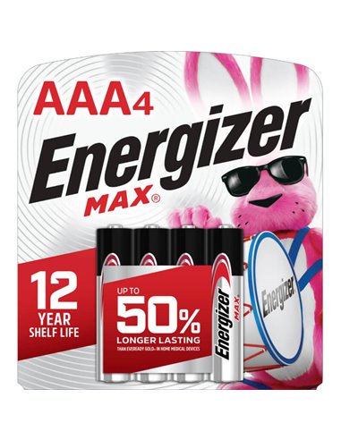 Energizer Max AAA E92 Alkaline Battery - Non Rechargeable
