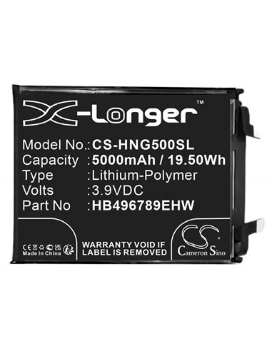 3.9V, Li-Polymer, 5000mAh, Battery fits Honor, Magic 5, 19.50Wh