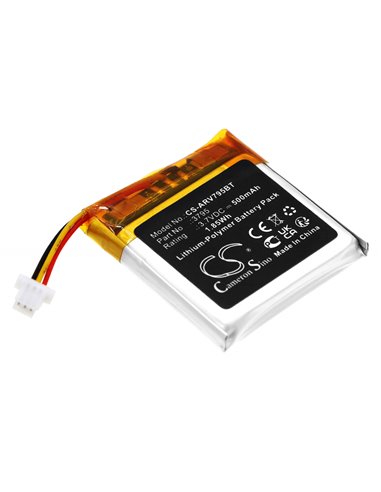 3.7V, Li-Polymer, 500mAh, Battery fits Alarm.com, Video Doorbell, 1.85Wh