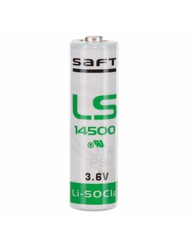 Saft LS-14500, ls14500 3.6V AA Lithium Battery (ER14505) 3.6V - Non Rechargeable