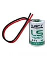 Saft LS14250 1/2 AA 1200mAh Lithium Battery with 3-Inch Fly Leads