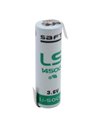 Saft Ls14500-stsz Aa 3.6v 2600mah Lithium Battery With Reverse/z Solder Tabs