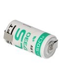 Saft ls17330, 2/3 A 3.6V, 2100mah battery with tabs in opposite directions
