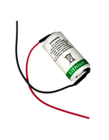Saft ls17330, with 3 inch fly leads, 2/3 A 3.6V, 2100mah battery