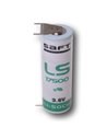 Saft ls17500, A Size battery 3.6V, 3600mah with pc pins dual positive terminal & single negative terminal