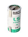 C Size 3.6V 7700mah Saft LS26500 Battery with Parallel Tabs