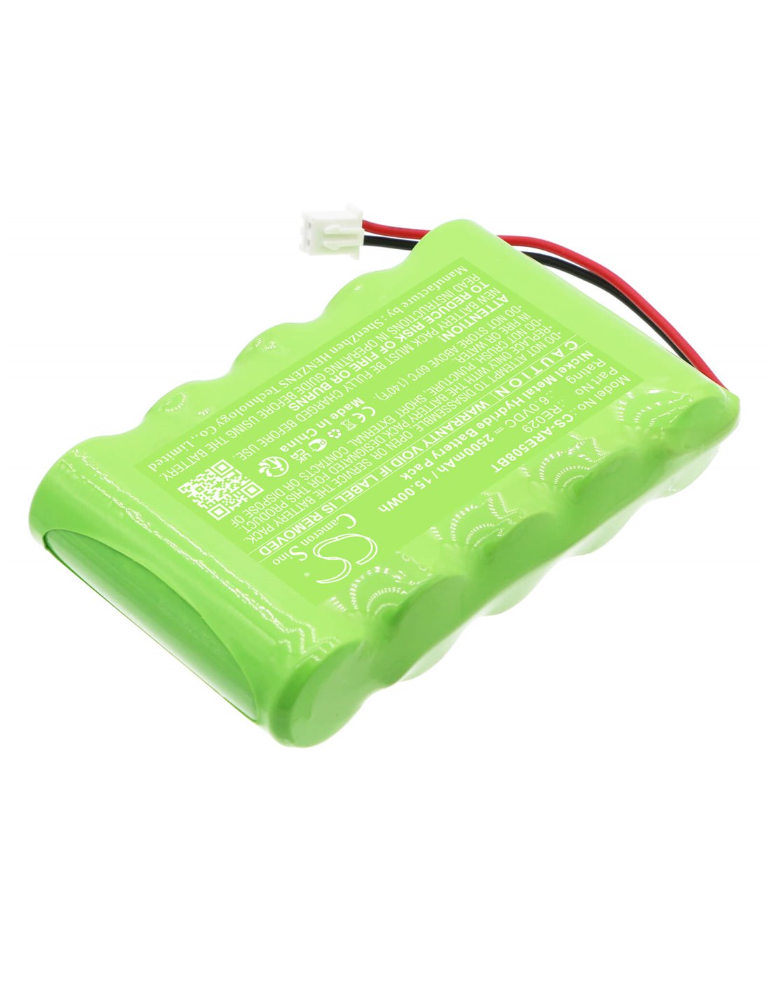 6.0V, Ni-MH, 2500mAh, Battery fits Alula, Connect+ Control Panel, Re508x, 15.00Wh