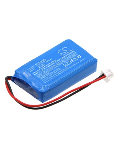 7.4V, Li-Polymer, 900mAh, Battery fits Custom Battery Packs 2icp12/30/51, 6.66Wh