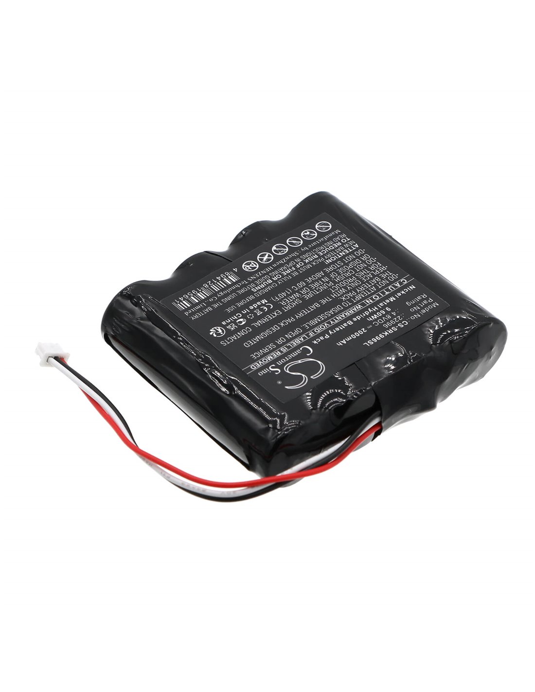 4.8V, Ni-MH, 2000mAh, Battery fits Systronik, 4-hxaal, 9.60Wh