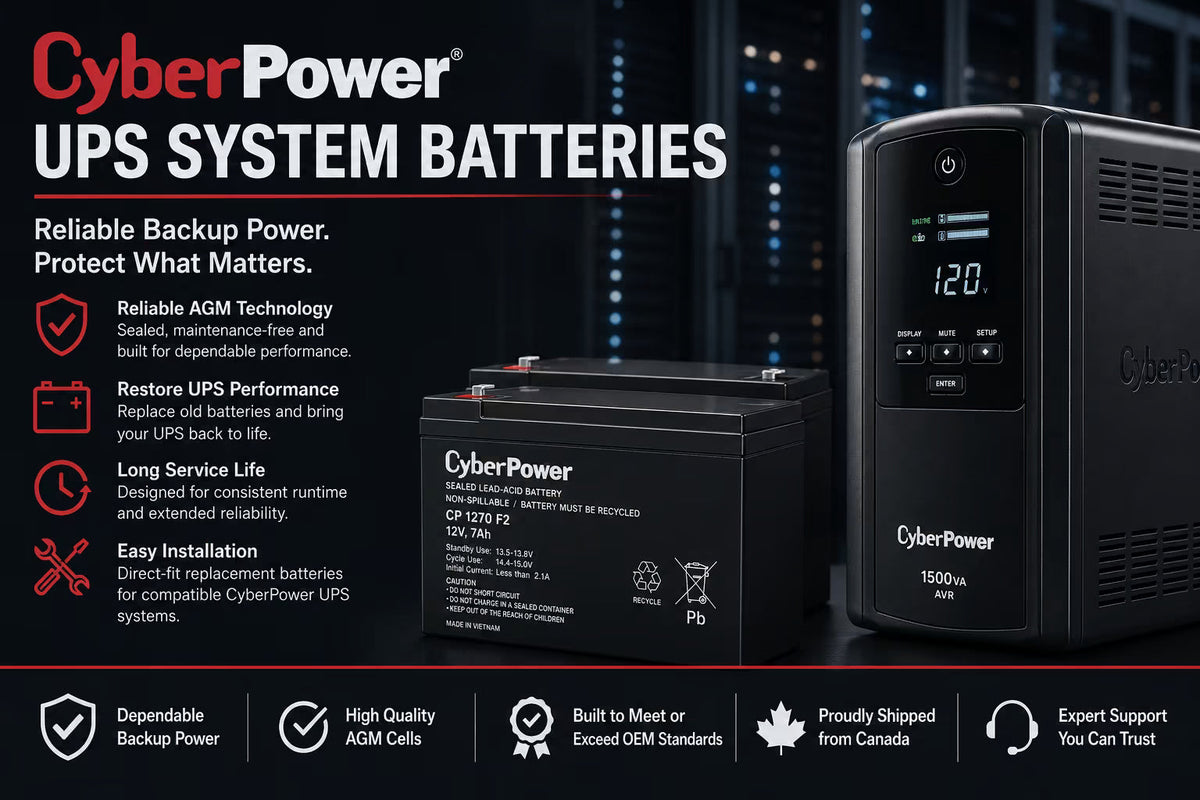 CyberPower UPS System Batteries - Canadianbatteries.com