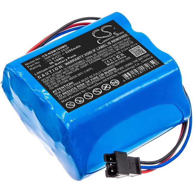 10.8V, Li-ion, 5200mAh, Medical battery fits Neusoft, Inr18650 3s2p, Nsc-m10, 56.16Wh Medical Cameron Sino Technology Limited (Medical)