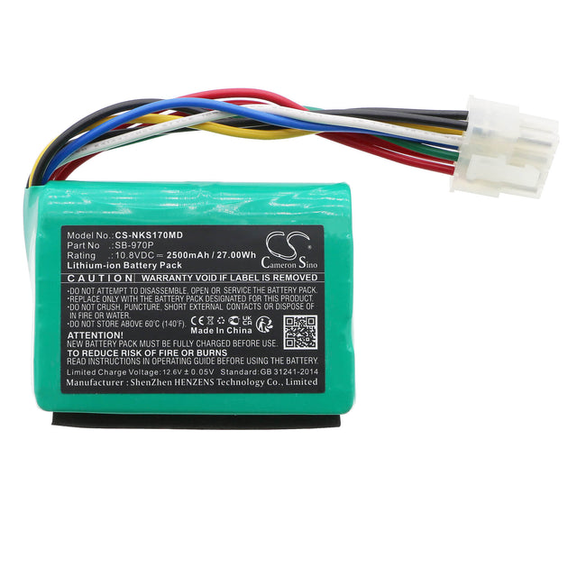 10.8V, Li-ion, 2500mAh, Medical battery fits Nihon Kohden, Sb-970p, Csm-1701 Monitor, Csm-1702 Monitor, 27.00Wh Medical Cameron Sino Technology Limited (Medical)