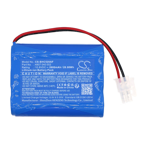 10.8V, Li-ion, 2600mAh, Smart Home Battery fits Becker, 2447-3007-520, 2447-3031-01, 28.08Wh Smart Home Cameron Sino Technology Limited