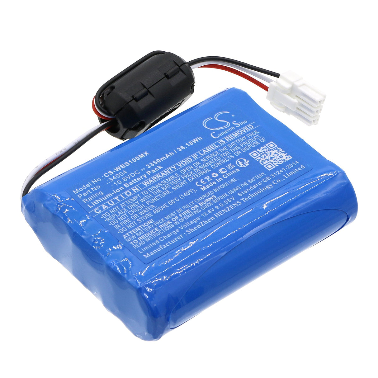 10.8V, Li-ion, 3350mAh, Medical battery fits Welch-allyn, 30018-ex, Vs100, Vs100 Spot Vision Screener, 36.18Wh Medical Cameron Sino Technology Limited (Medical)