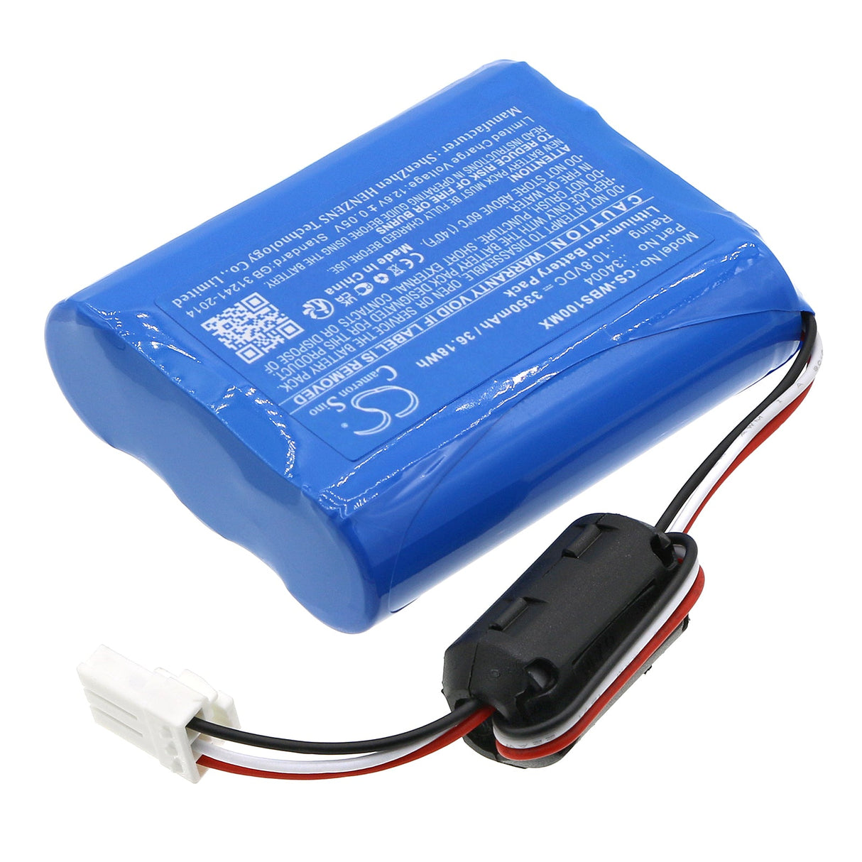 10.8V, Li-ion, 3350mAh, Medical battery fits Welch-allyn, 30018-ex, Vs100, Vs100 Spot Vision Screener, 36.18Wh Medical Cameron Sino Technology Limited (Medical)