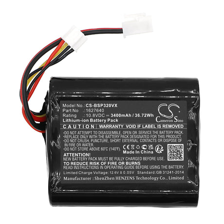 10.8V, Li-ion, 3400mAh, Vacuum Battery fits Bissell, 3061+, 3190+, 36.72Wh Vacuum Cameron Sino Technology Limited