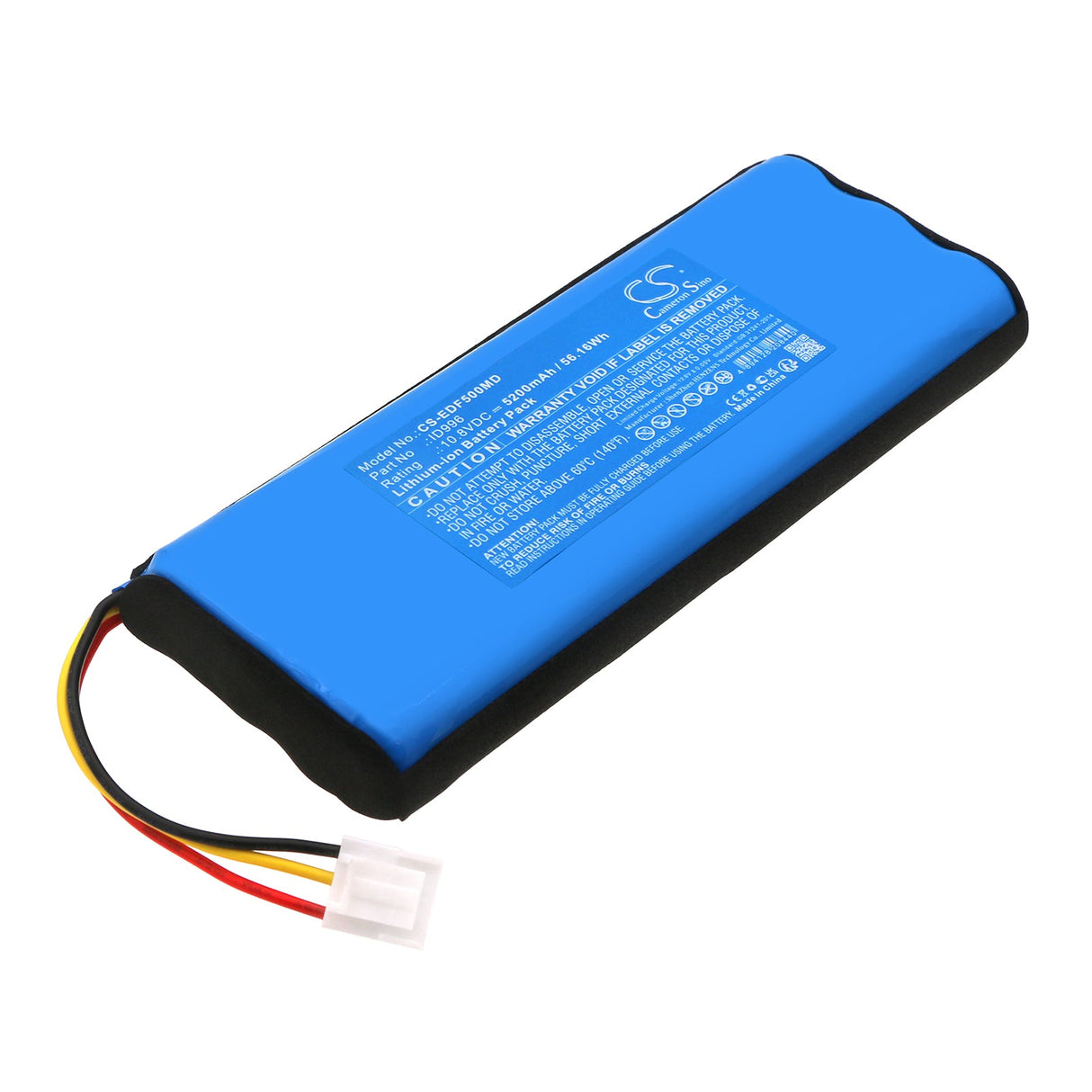 10.8V, Li-ion, 5200mAh, Medical battery fits Edan, F15, X12, 56.16Wh Medical Cameron Sino Technology Limited (Medical)