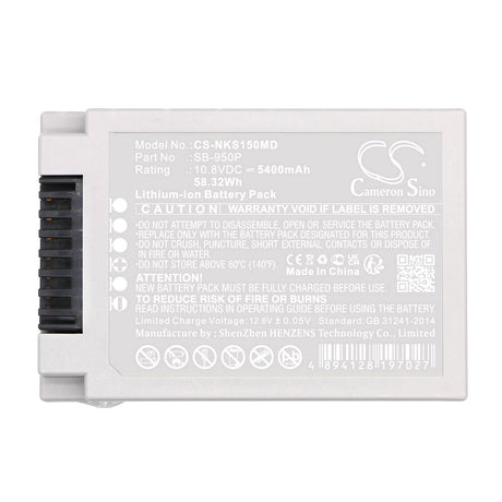 10.8v, Li-ion, 5400mah, Medical Battery Fits Nihon Kohden, Lifescope G5 Csm-1501, 58.32wh Medical Cameron Sino Technology Limited (Medical)