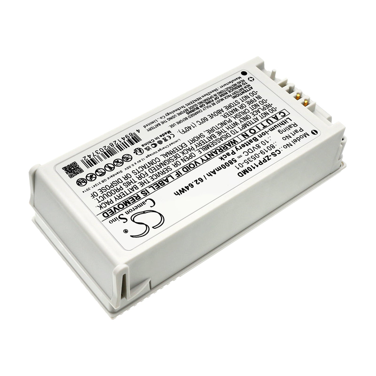 10.8v, Li-ion, 5800mah, Medical Battery Fits Zoll Aed Pro, Cct, 62.64wh Medical Cameron Sino Technology Limited (Medical)