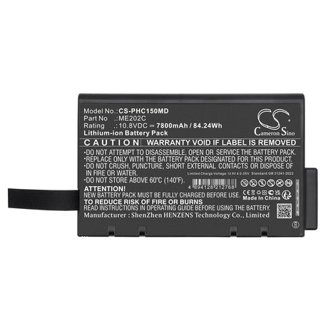 10.8V, Li-ion, 7800mAh, Medical battery fits Philips, Effica Cm100, Efficia Cm120, 84.24Wh Medical Cameron Sino Technology Limited (Medical)