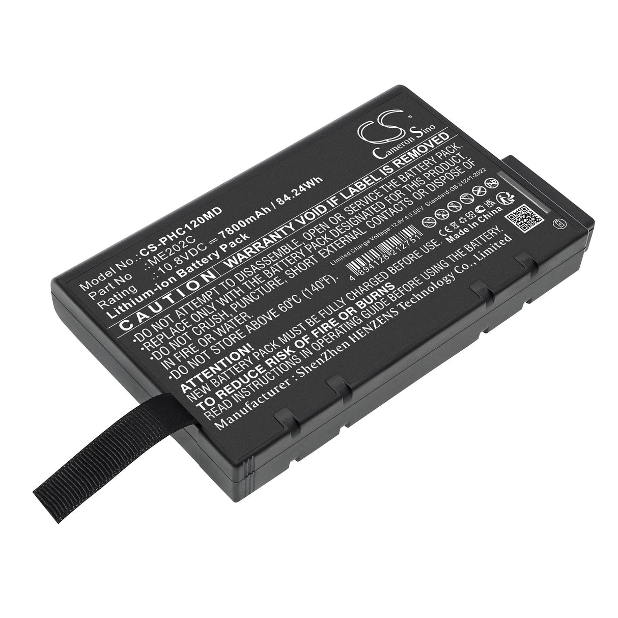 10.8V, Li-ion, 7800mAh, Medical battery fits Philips, Efficia Cm10, Efficia Cm12, 84.24Wh Medical Cameron Sino Technology Limited (Medical)