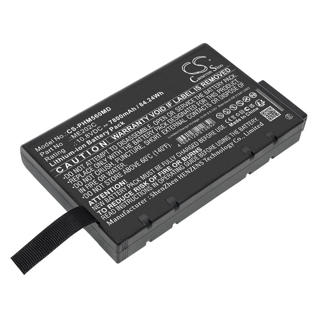10.8V, Li-ion, 7800mAh, Medical battery fits Philips, Goldway G50, Battery model Me202c, 84.24Wh Medical Cameron Sino Technology Limited (Medical)