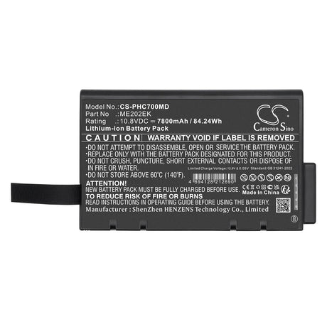 10.8V, Li-ion, 7800mAh, Medical battery fits Philips, Micron Transport Ctg7, 84.24Wh Medical Cameron Sino Technology Limited (Medical)