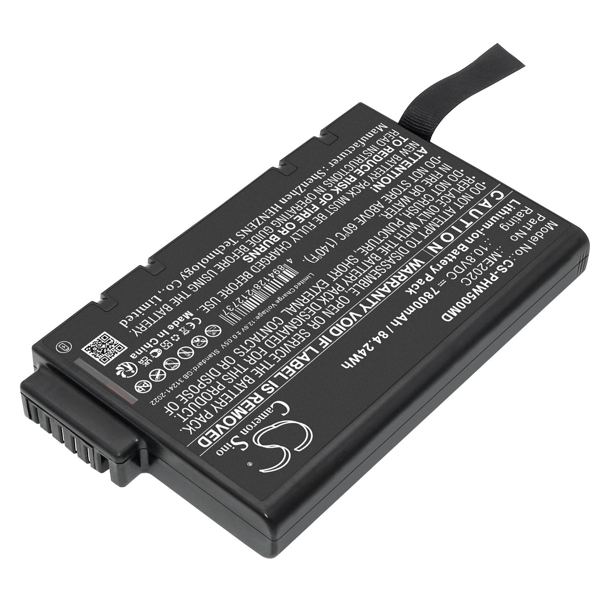 10.8V, Li-ion, 7800mAh, Medical battery fits Philips, Pagewriter Tc50, 84.24Wh Medical Cameron Sino Technology Limited (Medical)