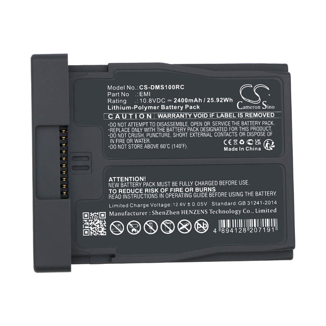 10.8V, Li-Polymer, 2400mAh Robot Battery fits Dji, Robomaster S1, 25.92Wh Robot Cameron Sino Technology Limited
