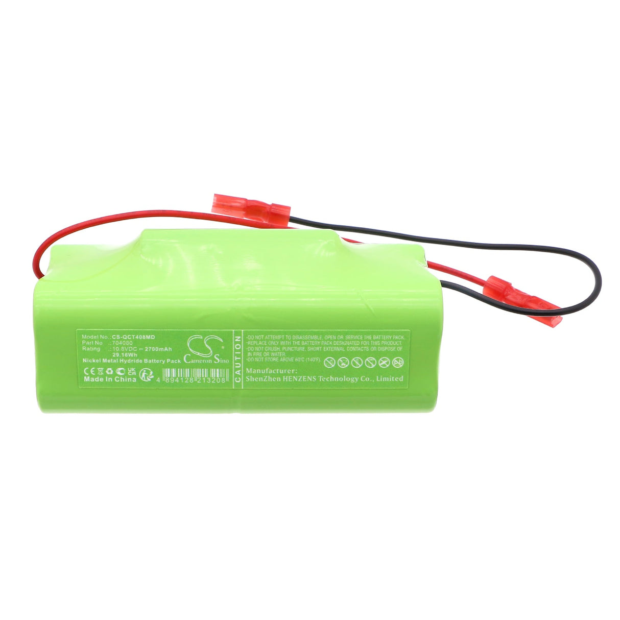 10.8V, Ni-MH, 2700mAh, Medical battery fits Quest, Ac-tester, 29.16Wh Medical Cameron Sino Technology Limited (Medical)