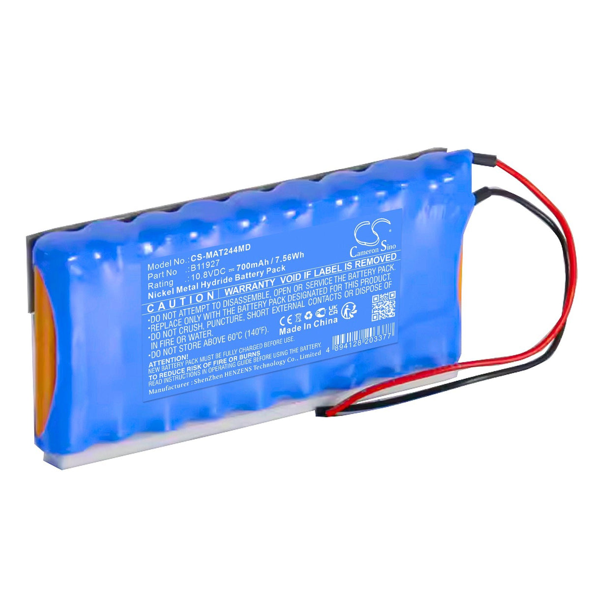 10.8V, Ni-MH, 700mAh, Medical battery fits Maquet, 2270244, Magnus Or Table Wireless Hand, 7.56Wh Medical Cameron Sino Technology Limited (Medical)