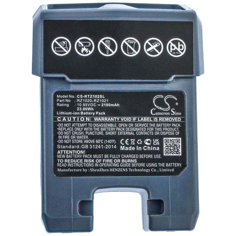 10.95V, Li-ion, 2100mAh, Electric Scooter battery fits Razor, Rz1020, Turbo A, Turbo Jetts, 23Wh Electric Scooter Cameron Sino Technology Limited