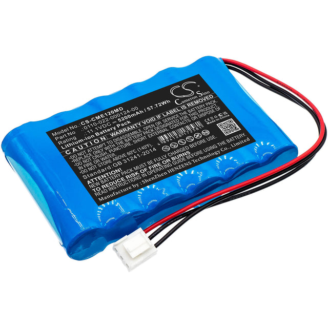 11.1V, Li-ion, 5200mAh, Medical battery fits Comen, 0110-022-000124-00, Cm-1200a Ecg, 57.72Wh Medical Cameron Sino Technology Limited (Medical)