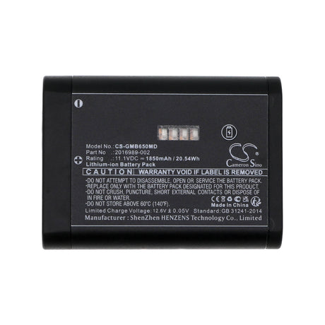 11.1V, Li-ion, 1850mAh, Medical battery fits Ge, 2016989-002, B650, B850, 20.54Wh Medical Cameron Sino Technology Limited (Medical)