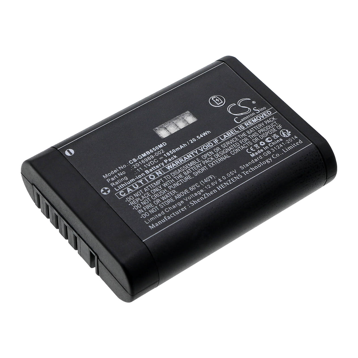 11.1V, Li-ion, 1850mAh, Medical battery fits Ge, 2016989-002, B650, B850, 20.54Wh Medical Cameron Sino Technology Limited (Medical)