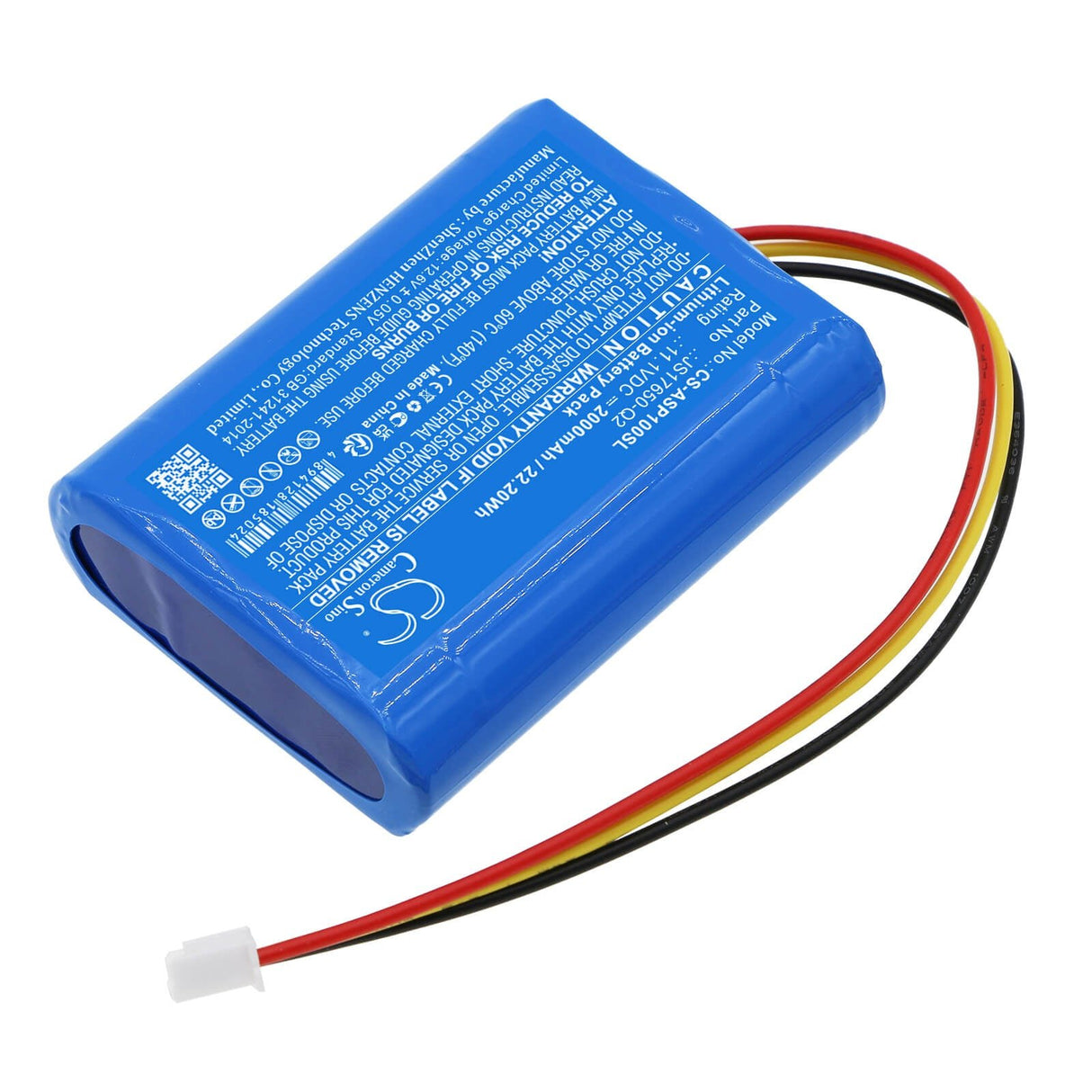 11.1V, Li-ion, 2000mAh, Speaker battery fits Ar, Awsbt10, Awsbt10bk, 22.20Wh Speaker Cameron Sino Technology Limited