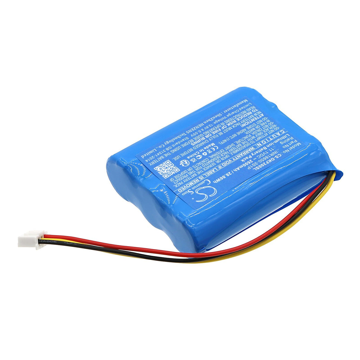 11.1V, Li-ion, 2600mAh, Speaker battery fits Dockin, D Fine, D Fine 2, 28.86Wh Speaker Cameron Sino Technology Limited
